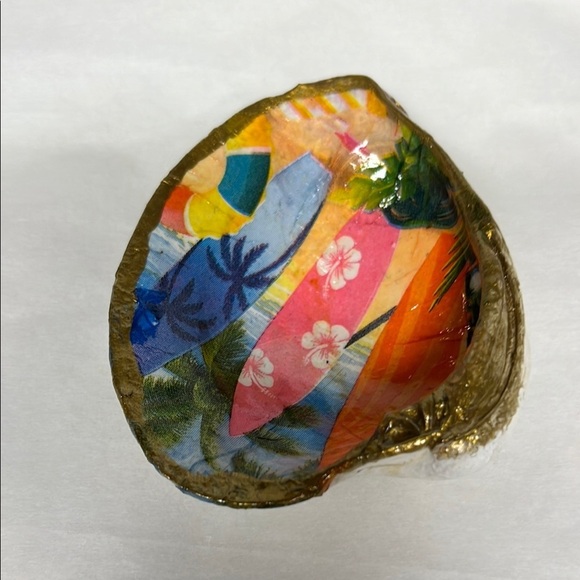 Hand Crafted Surf Boards Trinket Dish Shell - Picture 5 of 11